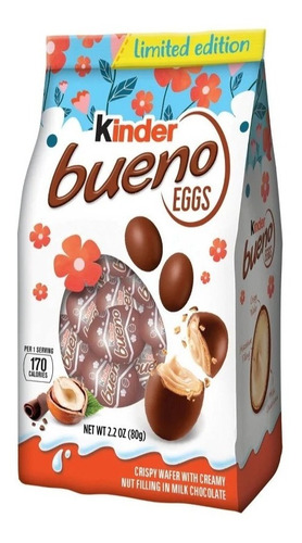 Kinder Bueno Eggs Huevitos Chocolate Pascua Ed. Ltd. Italia