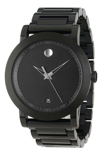 Movado 0606615 Reloj De Cuarzo Con Pulsera Y Esfera Negra Ti