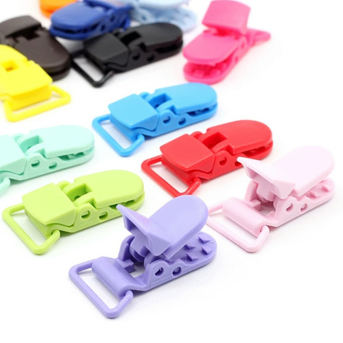 Crip Para Chupon, Chupetes Broche Cocodrilo 50 Piezas (Usado)