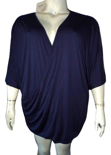 Blusa Azul Marino Cruzada Frente Talla 30 (/50/52) Bloomchic