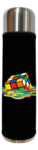 Set Matero Termo 1/2l Cubo Rubik Excelente Calidad