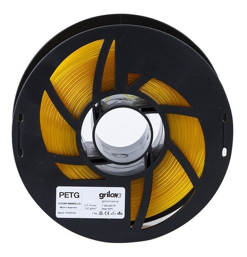 Imagen 3 de 3 de Filamento Petg 1.75mm Grilon3 1kg Impresora 3d - Dropix 3d