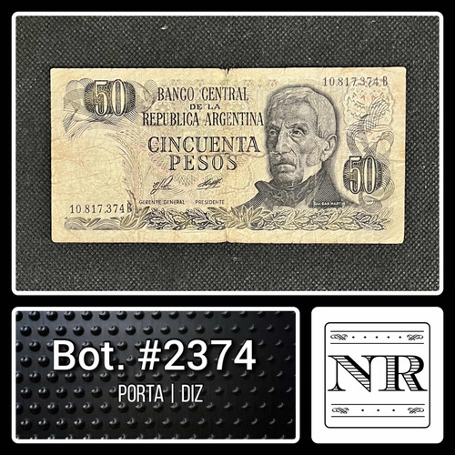 Argentina - 50 $ Ley - Año 1976 - Bot. #2374 - P | D *