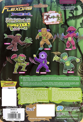 Juguete Flexible Flexor Forest Warriors Monsters Choper Stre