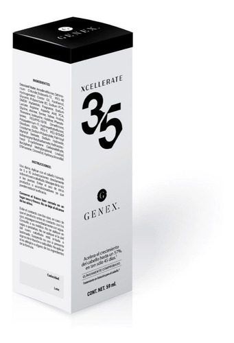 Xcellerate 35 + Shampoo Dht Genex 2 Pack Crecimiento Cabello