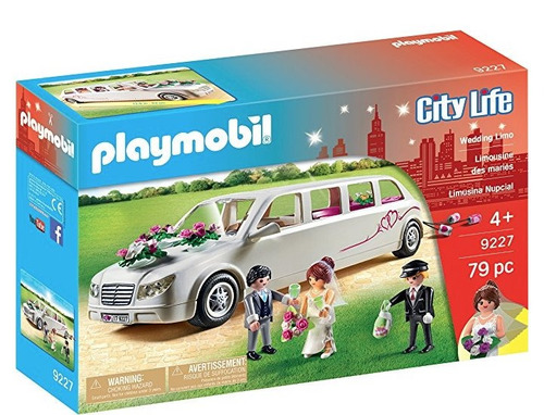 Playmobil 9227 Limusina Nupcial Con Novios Serie City Life
