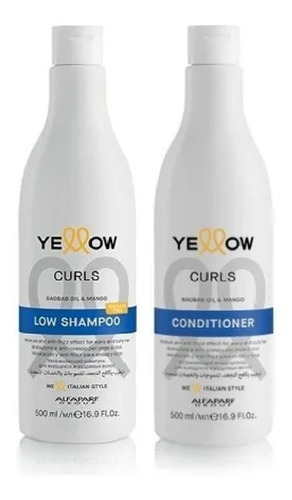 Kit Shampoo + Acond Curls Rizos Yellow Antifrizz Hidratación