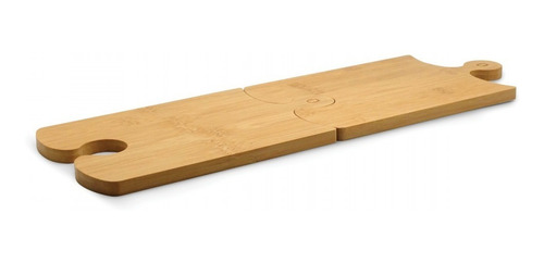 Imagen 4 de 8 de Tabla De Picar Set De Dos Tablas De Bambú Puzzle Gato