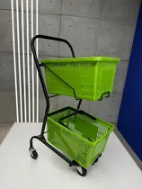 Comprar Carrito Para Compras (retail) De Cestas Plásticas Removibles