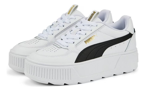 Tenis Puma Karmen Rebelle Jr Blanco Negro Mujer 388420-02
