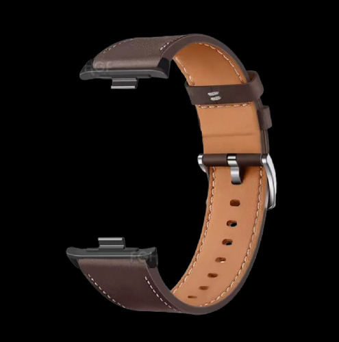 Malla Para Reloj Pulsera De Cuero - Xiaomi Redmi Watch 4 Marrón Oscuro 21 Cm