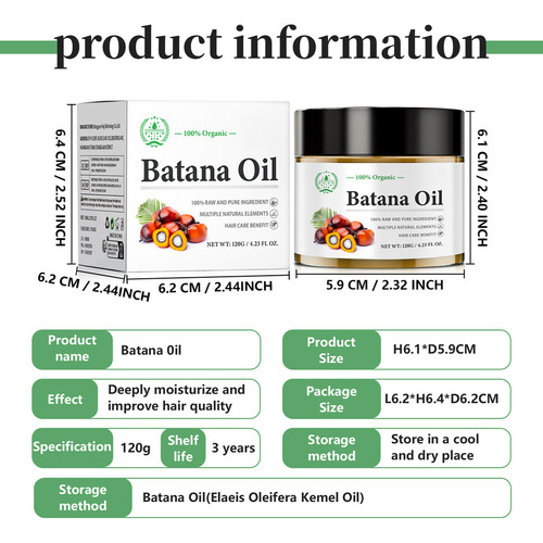 3 Piezas De Aceite De Batana 100% Puro Y Natural Para El Cre