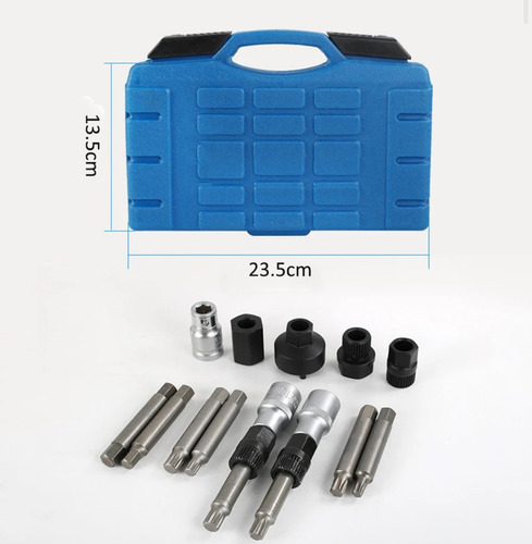 Puntas Dados Extractor De Poleas 13pzs Alternador Universal