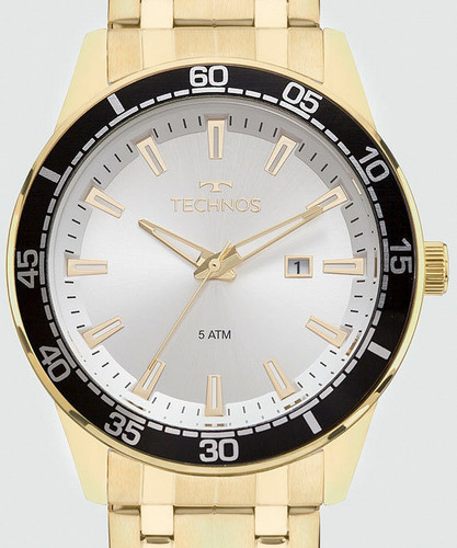 Relógio Technos Dourado Masculino Original Garantia