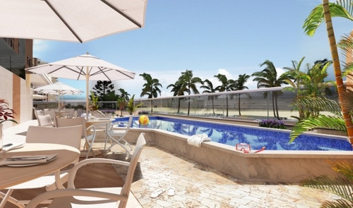 Imagem 2 de 14 de Apartamento 2 Dormitórios De Frente A Praia Na Praia Grande