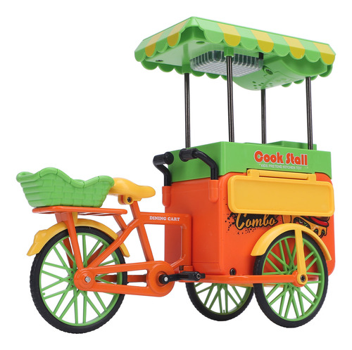 Conjunto De Brinquedos De Triciclo Food Trike Toy Em Escala