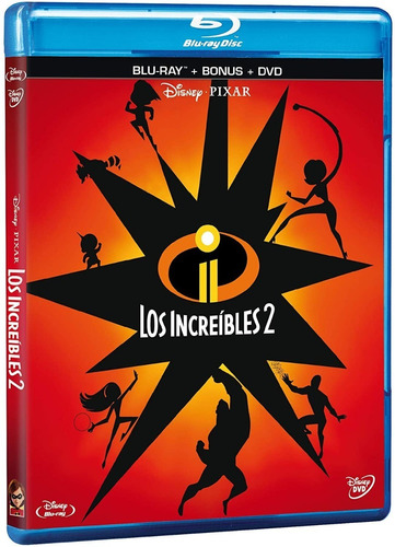 Los Increibles 2 Blu Ray + Dvd Película Nuevo