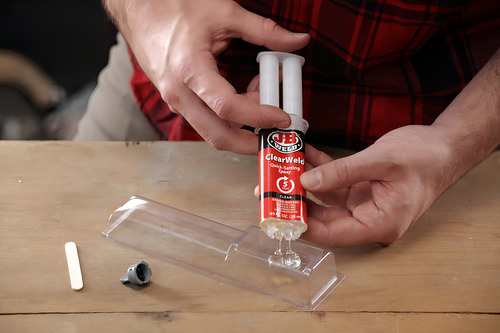 J-b Weld Clearweld 50114h Epoxi De 5 Minutos, Transparente, 14 Ml Con Mezclador Estático, (50114h)