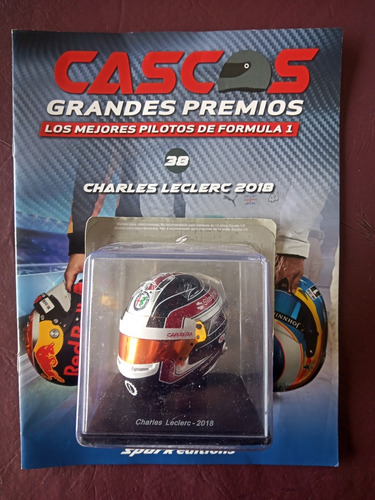 Coleccion Cascos Formula 1 Charles Leclerc Num 38 Esc 1/50