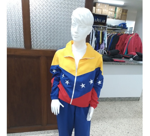 Conjunto Con Chaqueta Tricolor Infantil Unisex