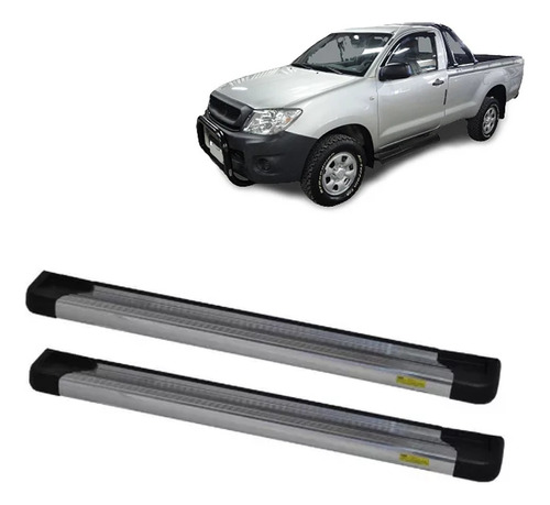 Estribo Cabine Simples Alumínio Para Hilux 2016