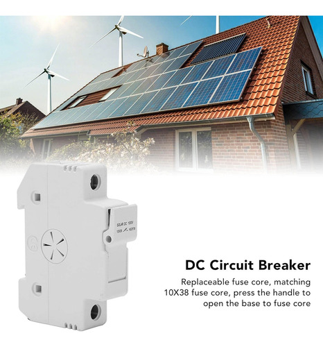 Portafusible Para Solar 2 Polos 1000v Corriente Continua