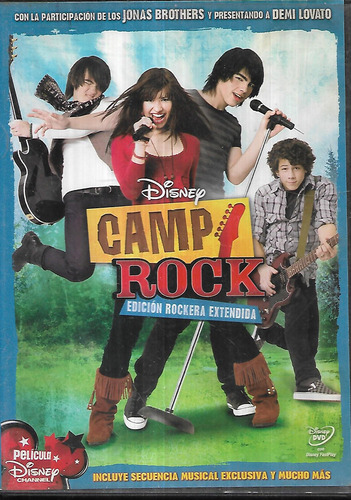 Camp Rock Edicion Rockera Extendida Jonas Brothers Dvd (Usado)
