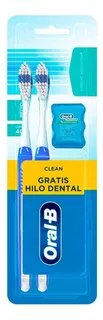 Kit De Higiene Bucal Oral-b 2 Cepillos Dentales Indicator + Hilo Dental Satinfloss 5m