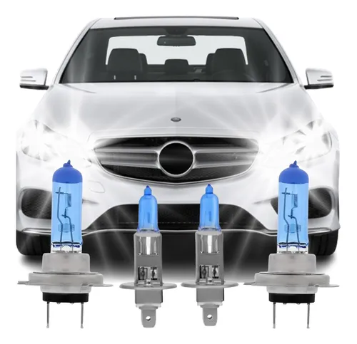 comprar Kit 04 Lâmpadas Super Branca Efeito Xenon H7 H1 12v 55w
