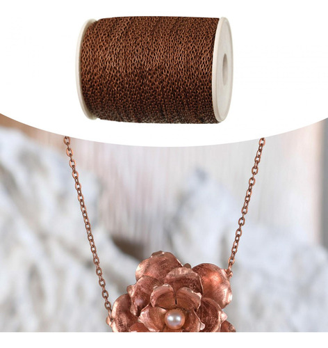 Cadenas Para Collares, Manualidades Diy, Cadena Color Bronce