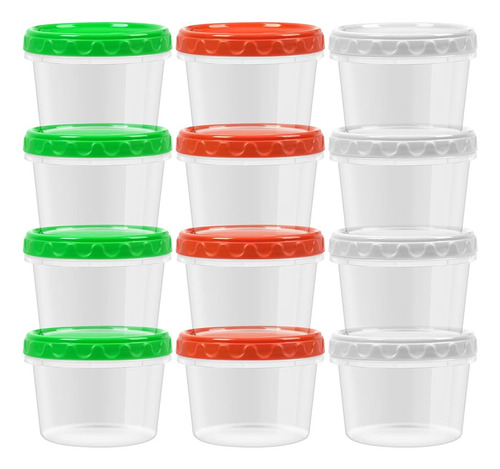 Contenedores Plásticos Apilables 16 Oz Con Tapa - Sin Bpa