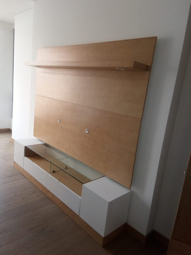 Mueble Tv Con Panel Oculta Cable Ref: Livo 4.0 Lacado