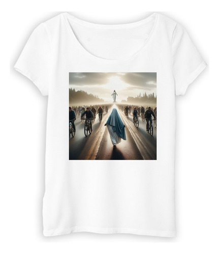 Remera Mujer Virgen De Lujan Dios Peregrinacion