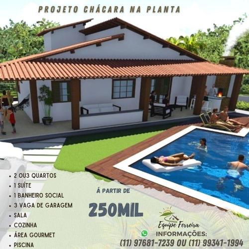 Imagem 1 de 26 de Otima Localização! - Chacara Pronta Incluso Terreno,casa,p