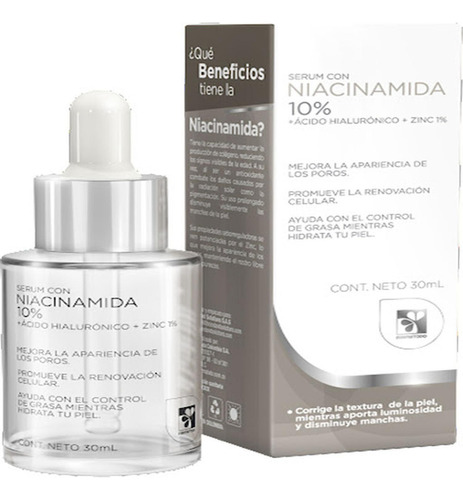 Sérum Farmatodo Niacinamida 10% Ácido Hialurónico Zinc X 30