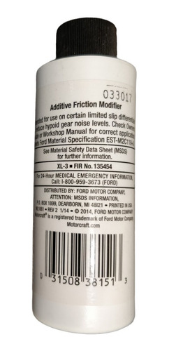 Imagen 2 de 8 de Aceite Modificador Friccion Motorcraft Diferen Autoblocante
