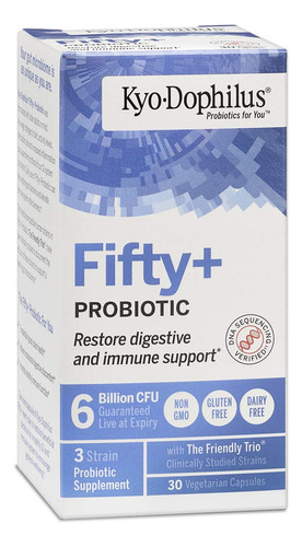 Kyo-dophilus Fifty Plus Probiótico, 6 Mil Millones De Cfu, 3