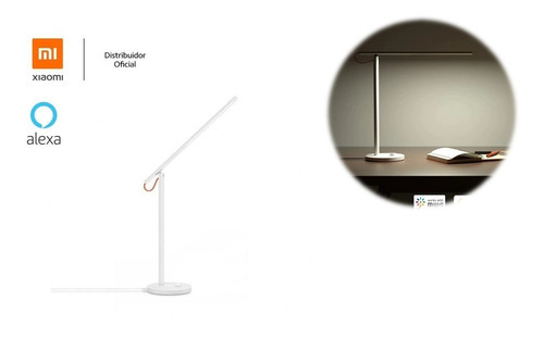 Abajur Inteligente Xiaomi Mi Led Desk Lamp 1s Alexa Cor Da Estrutura Branco Cor Da Cúpula Branco