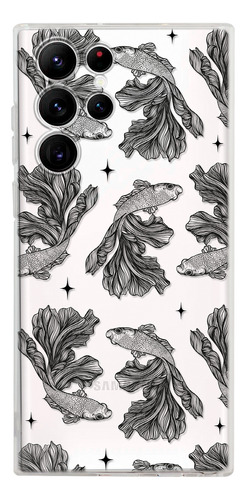 Funda Para Galaxy Pez Beta Patrón Antigolpes Case Anticaidas