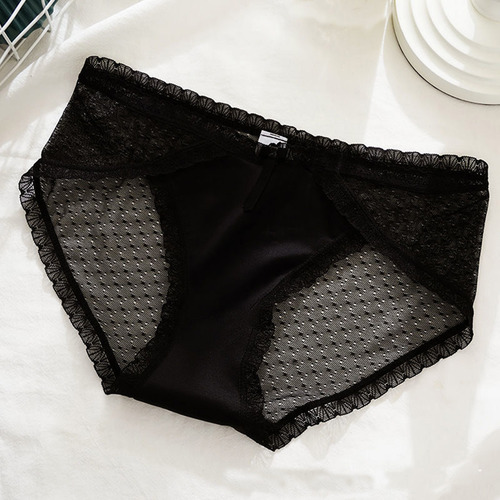 Ropa Interior De Encaje Para Mujer, Seda Helada, Transpirabl