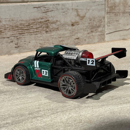 Carrinho Controle Remoto Super Speed Drift Com Luz E Fumaça Verde Drift