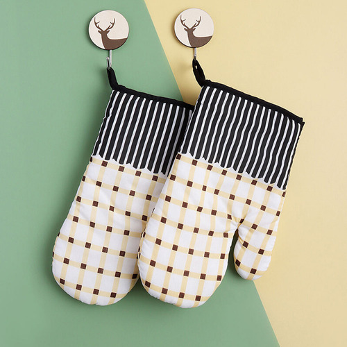 Manoplas De Cocina De Algodón Resistentes Al Calor, Guantes