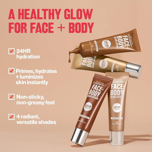 Revlon Colorstay - Loción Para Rostro Y Cuerpo Resplandecien
