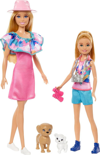 Barbie & Stacie Al Rescate Muñecas Con 2 Perros Y Accesorios