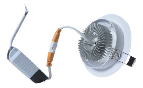 Plafon Led Circular 7 Leds Luz Blanca Fria Uso Interior 7w Estructura Blanco