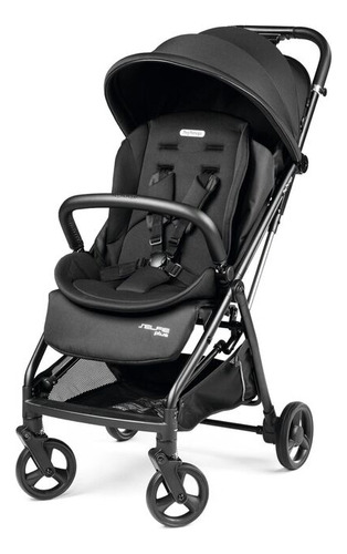 Coche Bebé Peg Perego Selfie Plus Liviano Cierre Automático Color True Black Chasis Negro