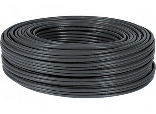 Imagen 1 de 4 de Cable Eléctrico Thw Negro 25 Metros Calibre 8 Ad-5976 Adir