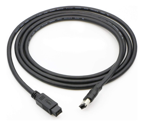 Pasow Firewire 800 To 400 9 To 6 Pin Cable (9pin 6pin) 1.8m