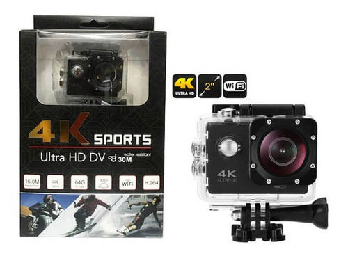 Filmadora Action Go Ultra 4k Wifi Hd + Bateria Frete Grát