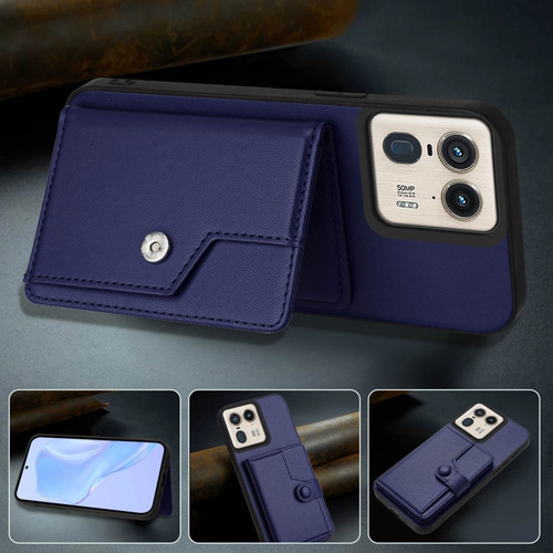Compatible Funda Rfid Con Bolsa De Tarjetas For Motorola Edge 50 Pro P
